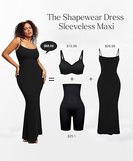 Das Shapewear-Kleid Slip Maxi