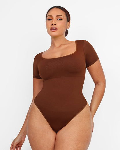 Round Neck Thong Bodysuit