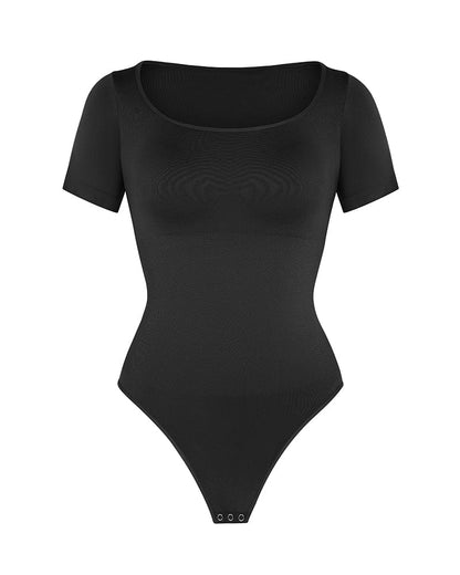 Tanga-Bodysuit mit Rundhalsausschnitt